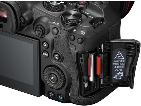 كاميرا كانون EOS R6 Mark III بدون مرآة | هيكل نظام RF كامل الإطار مع تركيز بؤري تلقائي متقدم وأداء عالي السرعة وفيديو بدقة 4K | لحفلات الزفاف والرياضة والمبدعين + محول EF-EOS R + بطاقة سعة 64 جيجابايت + المزيد in Saudi Arabia