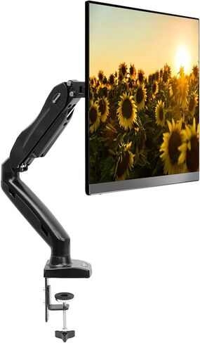 ذراع شاشة LCD كاملة الحركة من Mountio - حامل مكتبي زنبركي غازي للشاشات حتى 27 بوصة in Saudi Arabia