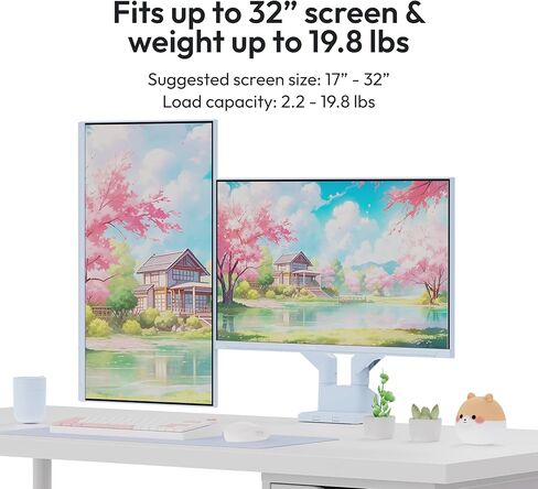 Pixio PS1D Wave Blue ذراع شاشة مزدوج مع كابل HDMI 2.1 أزرق معتمد للغاية فائق السرعة 10FT 8K 60 هرتز 4K 120 هرتز نايلون مضفر in Kuwait