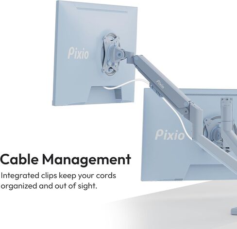 Pixio PS1D Wave Blue ذراع شاشة مزدوج مع كابل HDMI 2.1 أزرق معتمد للغاية فائق السرعة 10FT 8K 60 هرتز 4K 120 هرتز نايلون مضفر in Kuwait