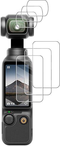 طبقة واقية للعدسة لجيب DJI Osmo 4، طبقة واقية للعدسة الزجاجية فائقة الوضوح، سهلة التركيب، مضادة للخدش، جودة عالية الدقة، (3 مجموعات) in Kuwait