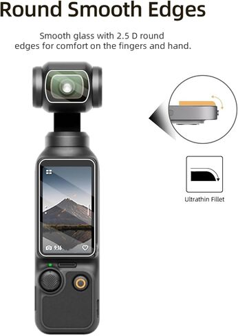 طبقة واقية للعدسة لجيب DJI Osmo 4، طبقة واقية للعدسة الزجاجية فائقة الوضوح، سهلة التركيب، مضادة للخدش، جودة HD، (مجموعتان) in Kuwait
