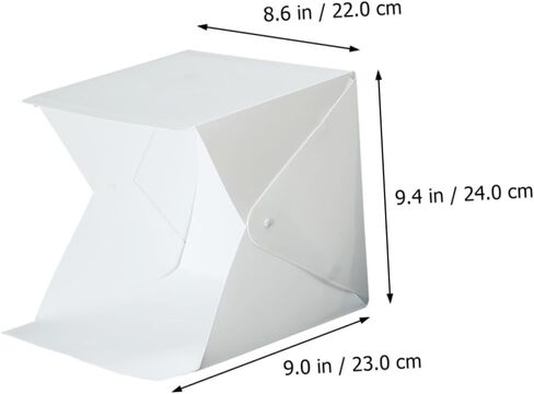 Operitacx 20cm Mini LED Photography Light Tent Kit with 4 Colored Backdrops Portable Folding Photo Studio Softbox for Product Photography in Saudi Arabia