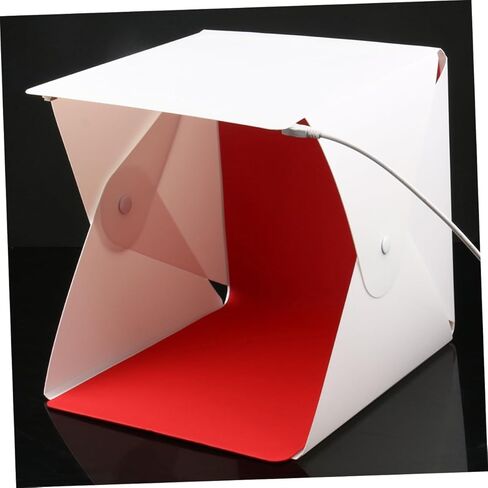 Operitacx 20cm Mini LED Photography Light Tent Kit with 4 Colored Backdrops Portable Folding Photo Studio Softbox for Product Photography in Saudi Arabia