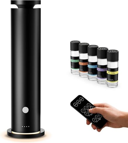 Waterless Scent Diffuser Starter Kit with 5 Essential Oils, Luxury Hotel-Class 1500 Sq Ft Coverage Aromatherapy Diffuser Oil Machine, 4.06Oz/120mL Air Diffusers for Home Large Room Hotel SPA in Saudi Arabia