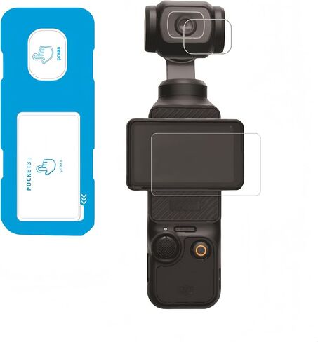 Screen Protector & Base Kit Compatible with DJI Pocket 3 – 3-Second Install, Non-Slip, Full Port Access (orange) in Saudi Arabia