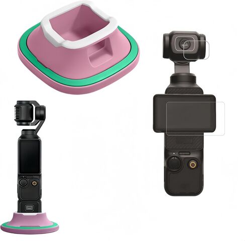 Screen Protector & Base Kit Compatible with DJI Pocket 3 – 3-Second Install, Non-Slip, Full Port Access (orange) in Saudi Arabia