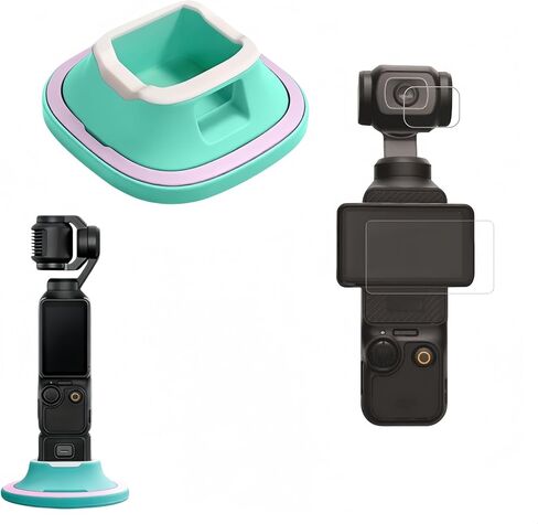 Screen Protector & Base Kit Compatible with DJI Pocket 3 – 3-Second Install, Non-Slip, Full Port Access (orange) in Saudi Arabia
