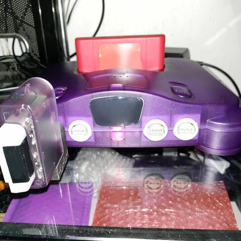 Carrying Storage Case for N64, Protective Shell for N64 Game Console, ABS Sturdy Professional Replacement Shell, Retro Video Game Console Case (Transparent) in Saudi Arabia