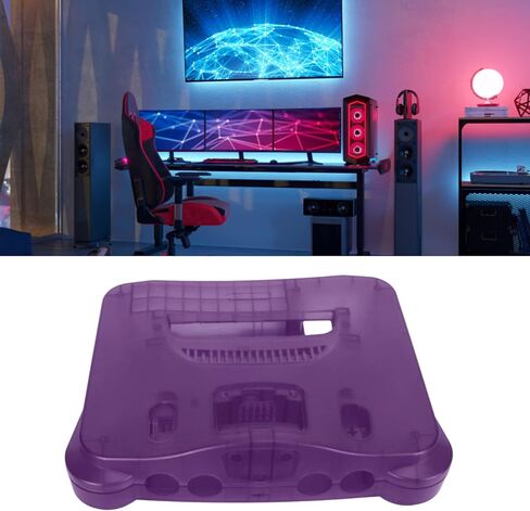 Carrying Storage Case for N64, Protective Shell for N64 Game Console, ABS Sturdy Professional Replacement Shell, Retro Video Game Console Case (Transparent) in Saudi Arabia