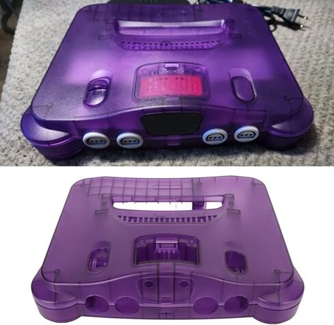 Carrying Storage Case for N64, Protective Shell for N64 Game Console, ABS Sturdy Professional Replacement Shell, Retro Video Game Console Case (Transparent) in Saudi Arabia
