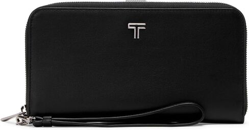 Tumi - Belden Travel Wallet - منظم الجلود الممتاز للسيدات - أسود مع أجهزة Gunmetal in Saudi Arabia