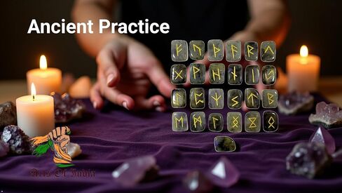 Labradorite Gemstone Rune Stones with Elder Futhark Alphabet Engraved 25 pcs Rune Set Crystal Divination Metaphysical Healing Chakra Reiki Runes Set in Saudi Arabia