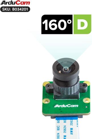 وحدة كاميرا Arducam 8MP IMX219 ذات التركيز التلقائي، كاميرا بزاوية واسعة 160 درجة (د) لـ NVIDIA Orin Nano/Orin NX/AGX Orin in Kuwait