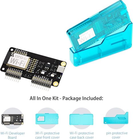 Wi-Fi Developer Board for Flipper Zero with Protective Case - Crystal Aqua Blue in Saudi Arabia