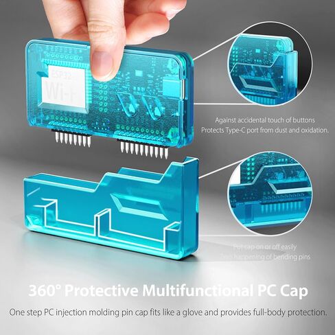 Wi-Fi Developer Board for Flipper Zero with Protective Case - Crystal Aqua Blue in Saudi Arabia