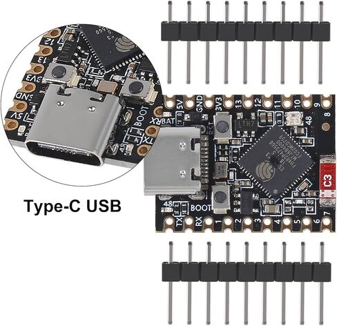 3PCS Type-C Supermini ESP32-S3 Development Board Supermini Development Board 2.4GHz WiFi Bluetooth 160MHz Running Frequency Compatible with Arduino in Saudi Arabia