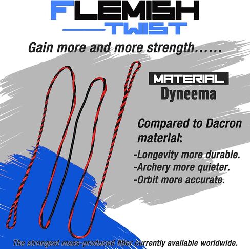 Flemish Twisting Archery Recurve Bowstring 40-70 Inch,Handmade Bowstrings 16 Strands with Bowstring Wax for Longbow Traditional Bow Recurve Bow Target Hunting in Saudi Arabia