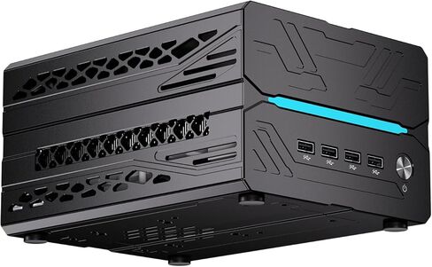 كمبيوتر msecore AI Mini - معالج Intel Core i9-14900F من الجيل الرابع عشر، ذاكرة وصول عشوائي DDR5 سعة 64 جيجابايت، 4T PCIE 4.0 SSD، رسومات GeForce RTX 5060Ti 16GB GDDR7، 8K، WiFi 6e، شاشة 4*، Windows 11 Pro in Kuwait