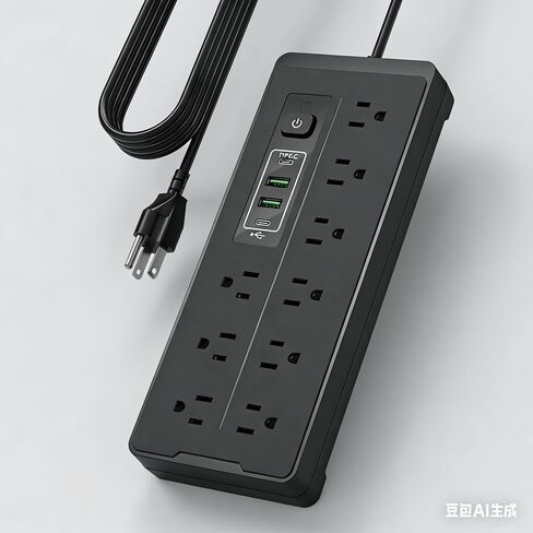 9 منافذ قطاع الطاقة مع منافذ USB 78 بوصة محطة شحن سطح المكتب لمكتب المنزل وغرفة النوم in Saudi Arabia