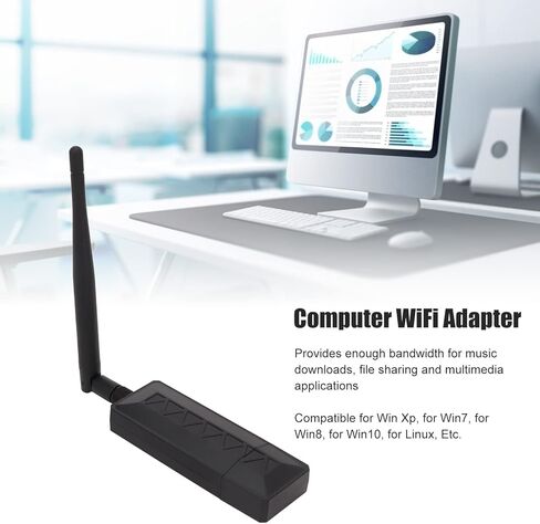 Gugxiom AR9271 USB WiFi Adapter for PC, 2.4G 150Mbps Wireless Network Adapter, for 7 8 10, for Linux in Saudi Arabia