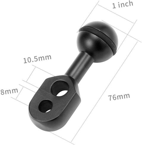 1'' Ball Head Adapter Arm for Diving Underwater/Video Light in Saudi Arabia