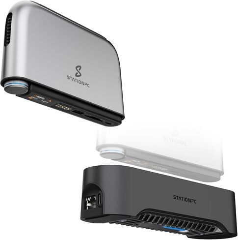 وحدة تخزين NAS محمولة من PocketCloud مع فتحات M.2 NVMe وSD، وسعة تصل إلى 8 تيرابايت (بدون أقراص) وقاعدة مع فتحة M.2 NVMe، وشبكة إيثرنت 2.5 جيجابت، وشحن PD ومنافذ USB-A، وتخزين SSD معياري in Saudi Arabia