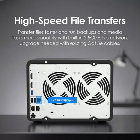 QNAP TS-AI642-8G-US 6 Bay AI NAS with a Power-efficient ARM Processor and NPU for AI-Powered Video and Image Recognition Applications (Diskless) in Saudi Arabia