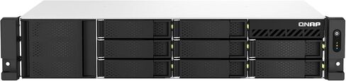 QNAP TS-864eU-8G-US 8 Bay عالي السرعة وقصير العمق على حامل NAS مع ثنائي 2.5 جيجا بايت، وحدة المعالجة المركزية Intel Celeron، ذاكرة DDR4 8 جيجا بايت واتصال شبكة 2.5 جيجا بايت (2.5 جيجا بايت/1 جيجا/100 متر) (بدون قرص) in Saudi Arabia