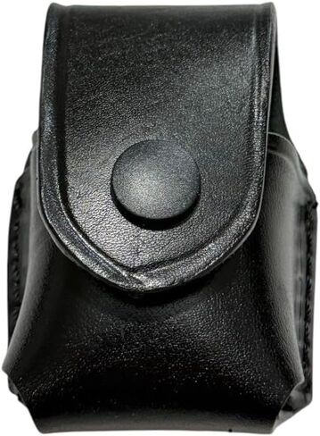(حافظات السيف) حامل/علبة/حقيبة لـ 357 Magnum 6 & 7 Shots، 44 Magnum 5 Shot، S&W .38 Special 6 Shot speedloaders جلد طبيعي مصنوع يدويًا! البني والأسود (أسود) in Saudi Arabia
