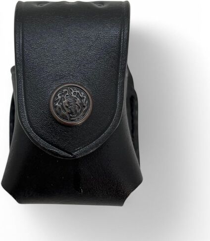 (حافظات السيف) حامل/علبة/حقيبة لـ 357 Magnum 6 & 7 Shots، 44 Magnum 5 Shot، S&W .38 Special 6 Shot speedloaders جلد طبيعي مصنوع يدويًا! البني والأسود (أسود) in Saudi Arabia