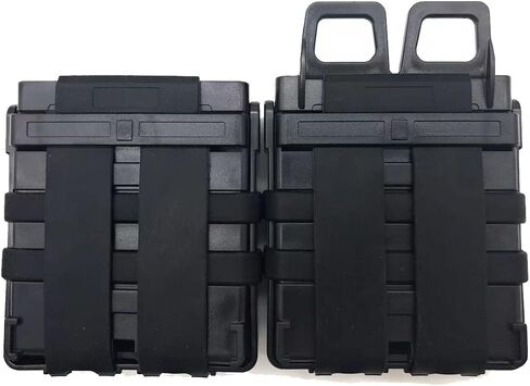 Tactical 7.62 Fast Mag ABS Magazine Pouch Bag Molle System (Black) in Saudi Arabia