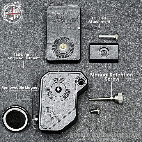 Scorpion Gear Ambidextrous Double Stack Magazine Pouch w/ 1x Magnet fits 9mm .40 SW Magazines - 4 Pcs in Saudi Arabia
