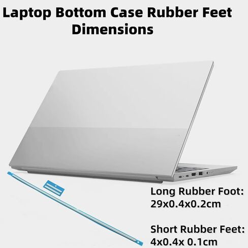 Laptop Rubber Feet Strips Replacement for DELL XPS 17 9710 9700 9720 Percision 5750 5760 5770 Laptop Bottom Case Nonskid Silicone Bumper Rubber Strips Silver 3pcs in Saudi Arabia