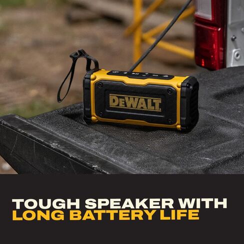 DEWALT Heavy Duty Magnetic ToughSound Pro Bluetooth Speaker – 22W Jobsite Wireless Portable Speaker w/Built-in Magnets, IP67 Dust & Waterproof, 14H Runtime, Auracast Multi-Speaker Linking & EQ Modes in Saudi Arabia