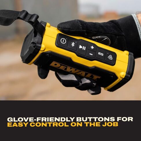 DEWALT Heavy Duty Magnetic ToughSound Pro Bluetooth Speaker – 22W Jobsite Wireless Portable Speaker w/Built-in Magnets, IP67 Dust & Waterproof, 14H Runtime, Auracast Multi-Speaker Linking & EQ Modes in Saudi Arabia