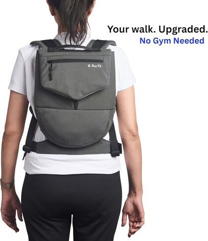 Ruc Pack Weighted Rucking Backpack for Walking, Strength & Endurance Training | Holds 3 Standard Weight Plates (25 lbs) | 1000D CORDURA | Sternum Strap & Hip Belt Included in Saudi Arabia