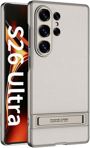 حافظة Lunivop متوافقة مع حافظة Samsung Galaxy S26 Ultra ولوحة خلفية من جلد البولي يوريثان مع واقي مدمج قابل للتعديل وغطاء هاتف نحيف لهاتف Samsung Galaxy S26 Ultra 6.9 بوصة (ألياف الكربون) in Kuwait