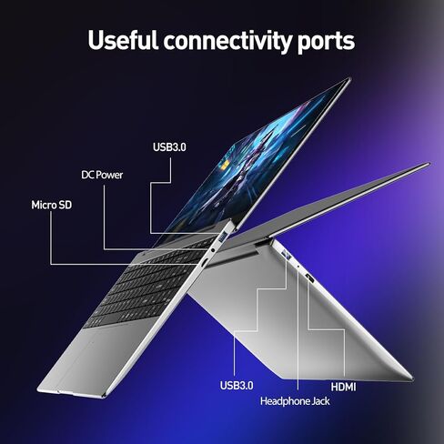 كمبيوتر محمول 15.6 بوصة، ذاكرة الوصول العشوائي 8 جيجا بايت، 256 جيجا بايت SSD، ويندوز 11، معالج كور i3، شاشة 1080 بكسل فل اتش دي، لوحة مفاتيح بإضاءة خلفية، بصمة الإصبع، USB3.0، WiFi5، Mini HDMI، BT5، كاميرا ويب in Kuwait
