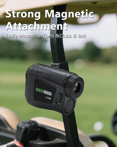 Golf Range Finder with Slope - 1200 Yards Range Finder Golf, 6X Magnification Golf Range Finder Magnetic with Flag Pole Locking Vibration, Rechargeable Golf Accessories for Men in Saudi Arabia