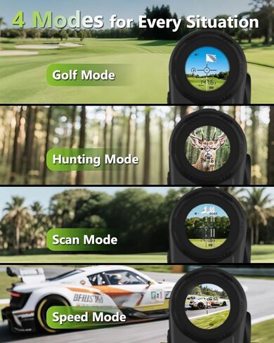 Golf Range Finder with Slope - 1200 Yards Range Finder Golf, 6X Magnification Golf Range Finder Magnetic with Flag Pole Locking Vibration, Rechargeable Golf Accessories for Men in Saudi Arabia