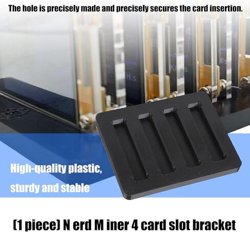 Cryptorack 4-Slot Nerdminer Stand – Toolless Assembly Holder for Nerdminer Nmminer Mining Rigs, Vibration-reducing Desktop Organizer for Home Data Center, 9x7cm in Saudi Arabia