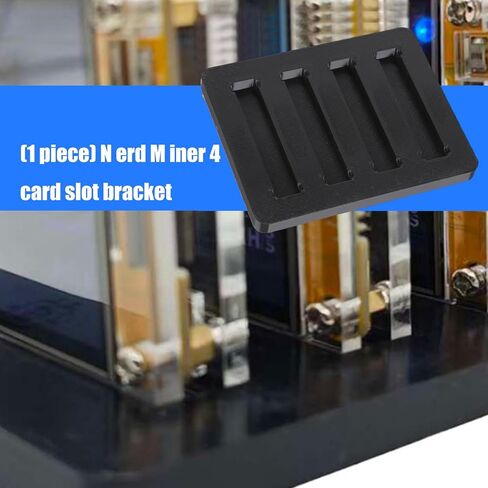 Cryptorack 4-Slot Nerdminer Stand – Toolless Assembly Holder for Nerdminer Nmminer Mining Rigs, Vibration-reducing Desktop Organizer for Home Data Center, 9x7cm in Saudi Arabia