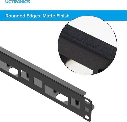 UCTRONICS Heavy-Duty Carbon Steel 1U Rack Mount for Raspberry Pi, 19" Rackmount, Supports 1-4 Units of Raspberry Pi 5/4B/3B/B+ in Saudi Arabia