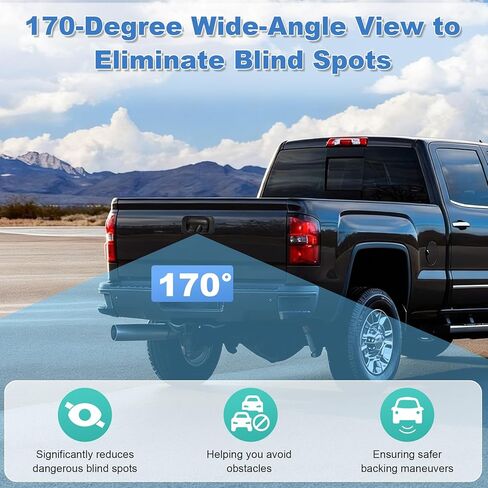 Tailgate Handle Backup Camera Compatible with 1999-2006 Chevy Silverado & GMC Sierra 1500 2500 3500 HD Classic – Rear View Reversing Camera with RCA Plug, Replacement for 15228539 GM1915105 GM1916102 in Saudi Arabia
