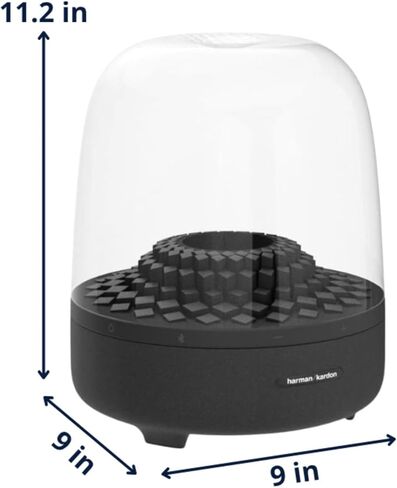 Harman Aura Studio 4 Bluetooth Speaker – Premium 360° Home Audio Speaker with Built-in Subwoofer, Wireless Bluetooth Streaming, Ambient Light Effects, Deep Bass Surround Sound for Living Room in Saudi Arabia