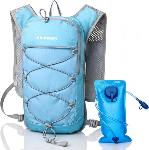 Hydration Backpack Lightweight Running Backpack with 2L Water Bladder Hiking Hydration Water Daypack Vest for Women Men Water Backpack for Cycling Trail Race Rave Marathon Outdoor Adventures in Saudi Arabia