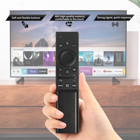 BN59-01386D Voice Remote Replacement for Samsung TV BU8000/BU8500/LS03B Series (QE32LS03BBU UE43BU8500U UE55BU8000U UE65-85BU8000U) with Voice Command,Ergonomic Design&Smart Hub Control in Saudi Arabia