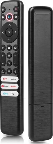 جهاز التحكم عن بعد Google TCL العالمي متوافق مع أجهزة التلفاز الذكية TCL Google 4K UHD HDR LED QLED QD-Mini LED كاملة الدقة لسلسلة QM8/QM7/S5/S4/S3/Q7/Q6/Q5، لا يتطلب الاقتران in Kuwait