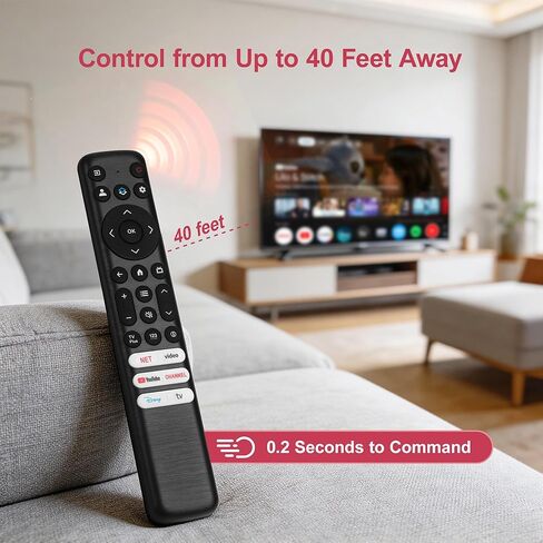 جهاز التحكم عن بعد Google TCL العالمي متوافق مع أجهزة التلفاز الذكية TCL Google 4K UHD HDR LED QLED QD-Mini LED كاملة الدقة لسلسلة QM8/QM7/S5/S4/S3/Q7/Q6/Q5، لا يتطلب الاقتران in Kuwait